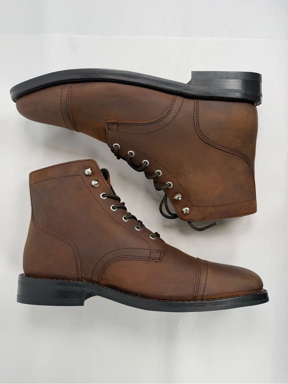 Thursday Boot Co. Men’s Arizona Captain Boots Size 11 Brown Cap Toe Boots